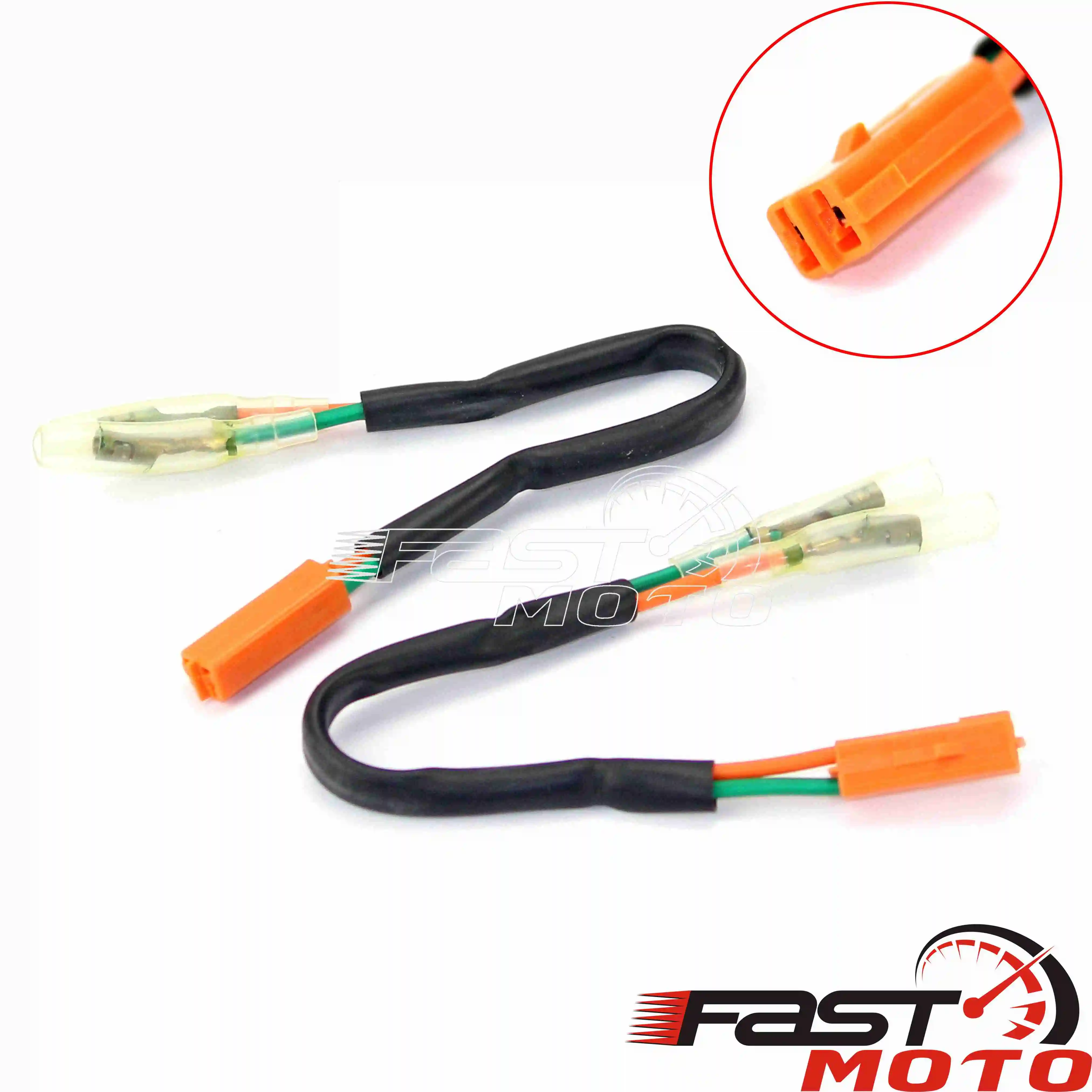 Коннектор заднего поворотного семафора для мотоцикла с адаптерами передней проводки 2 шт. для Honda CBR954RR RVT1000R CBR250R VT750 Shadow 750 и других моделей.