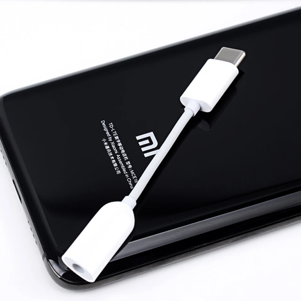 Оригинальный аудиокабель Xiaomi с разъемом Usb Type-C на 3 5 мм Aux адаптер для наушников Mi