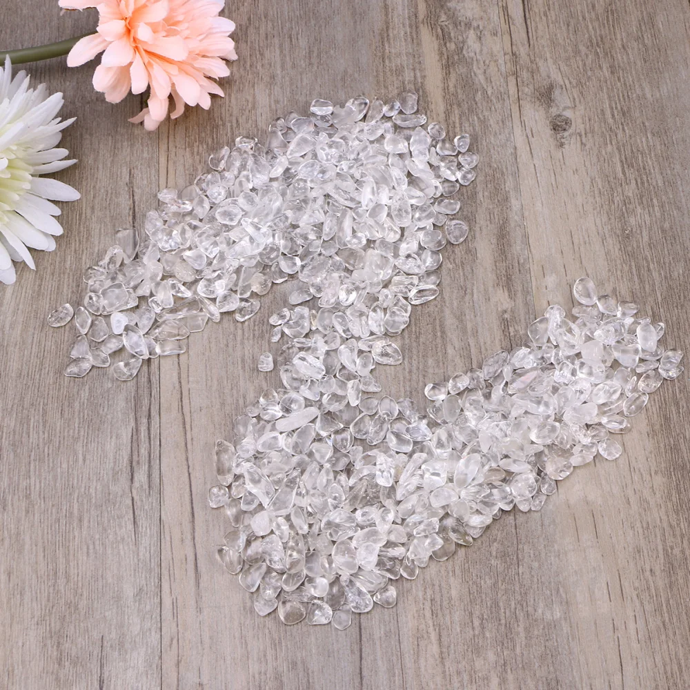 

400G White Crystal Degaussing Bracelet Fish Tank Flower Pot Gravel Crystal Stones for Aquariums/Terrariums/Garden/Flowerpot/Glas