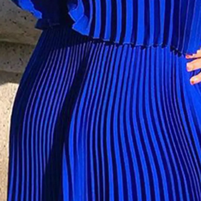 

Boho Sexy Off Shoulder Pleated Long Maxi Floor-Length Dress Bohemian Vacation Beach Casual Loose Elegant Tide Women Fashion