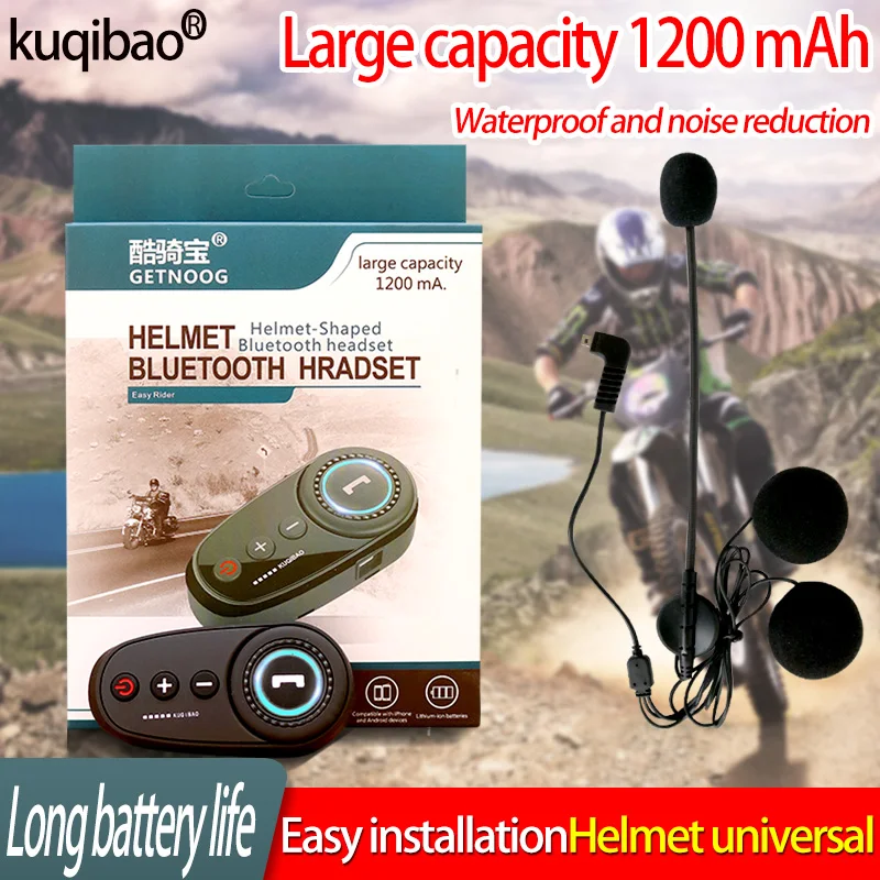 Шлем наушники мотоцикл bluetooth гарнитура шлем 1200 мАч в режиме ожидания 80 часов Срок