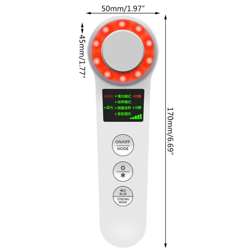 

Electric Cold / Hot Compress Iontophoresis Facial Beauty Device Rejuvenation P9YD
