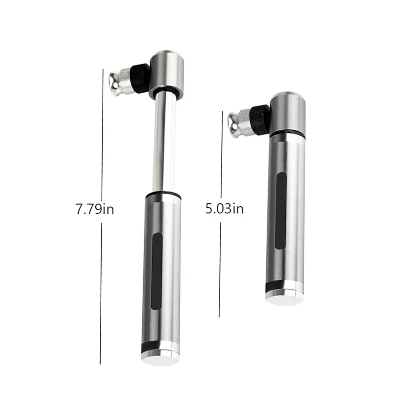 

WEST BIKING Mini Portable Aluminium Alloy Bicycle Air Pump Bike Tire Inflator Super Light Accessories MTB Road Bike Cycling Pump