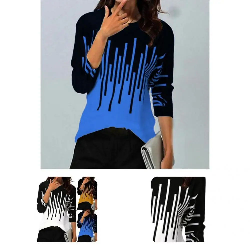 

Women T-Shirts Elegant Stylish Easy Wear Printed Women Round Neck Pullover