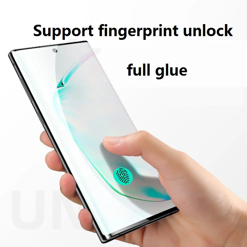 5D изогнутое закаленное стекло с полным покрытием клея для Samsung S10 Plus S10E S9plus S8 Note8 9