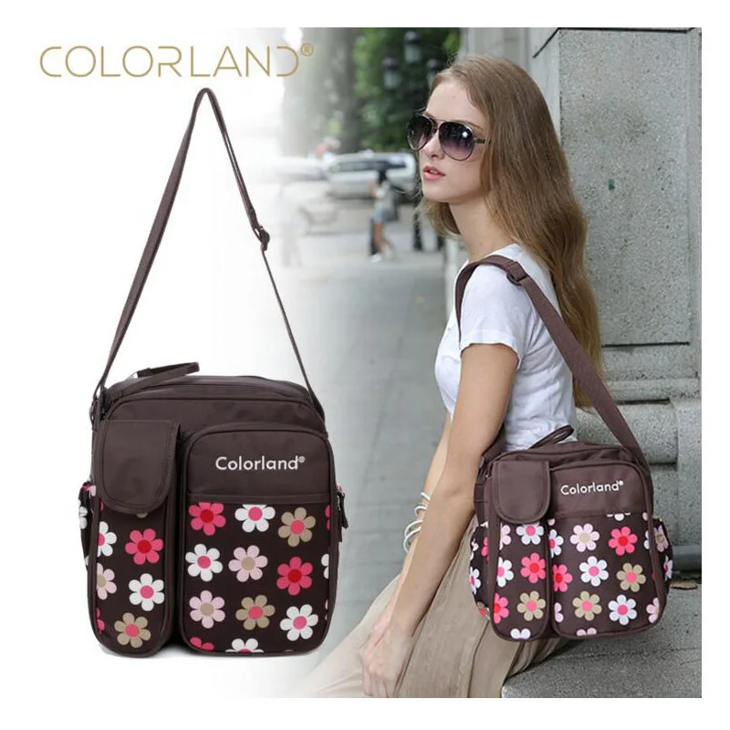 Многофункциональная сумка для мамы COLORLAND на одно плечо подгузников с изоляцией