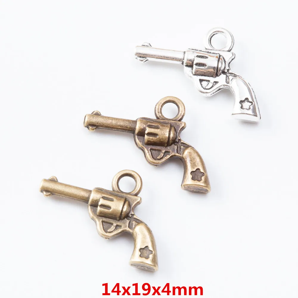 120 штук подвески в виде оружия стиле ретро Цинковый цвет Европейский стиль