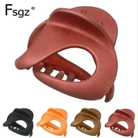 crab for hair good quality solid plastic hair claw clips for women ponyntail holders snail shape hair clamps for taking bathing