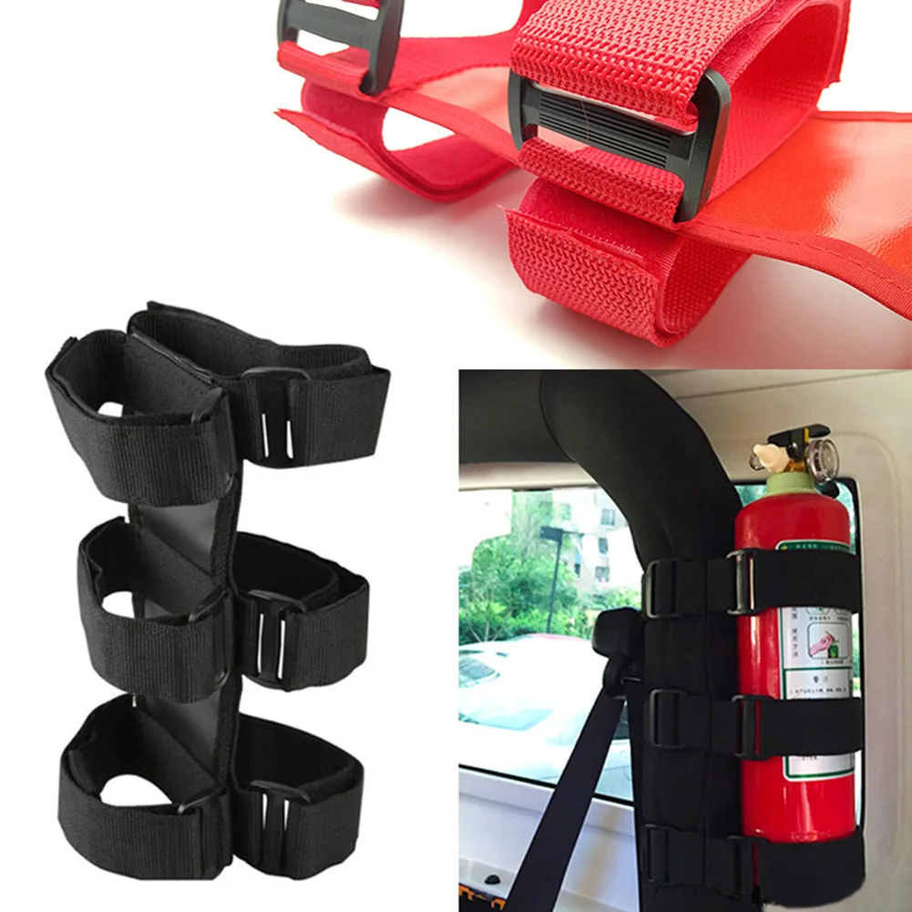 

Adjustable Fire Extinguisher Holder Car Fire Extinguisher Mount Strap Car Roll Bar for Jeep Wrangler TJ JK JL 97-18 Accessories