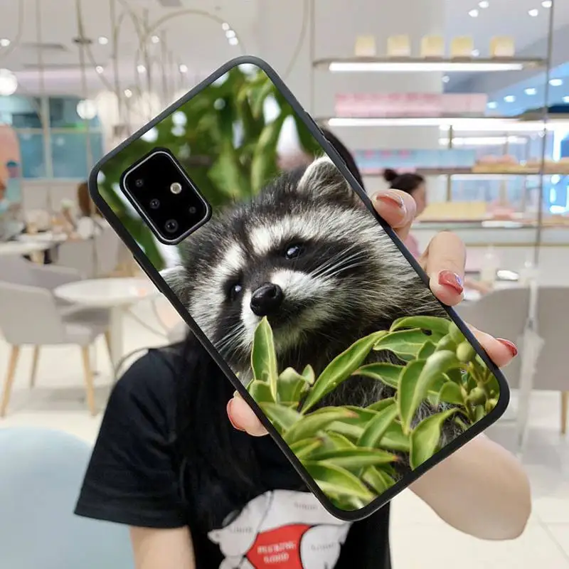 

Animal Raccoon Fox lovely cute Phone Case For Samsung S5 S6 S7 S8 S9 S10 S20 S21 Edge Plus E Fe Lite Cover