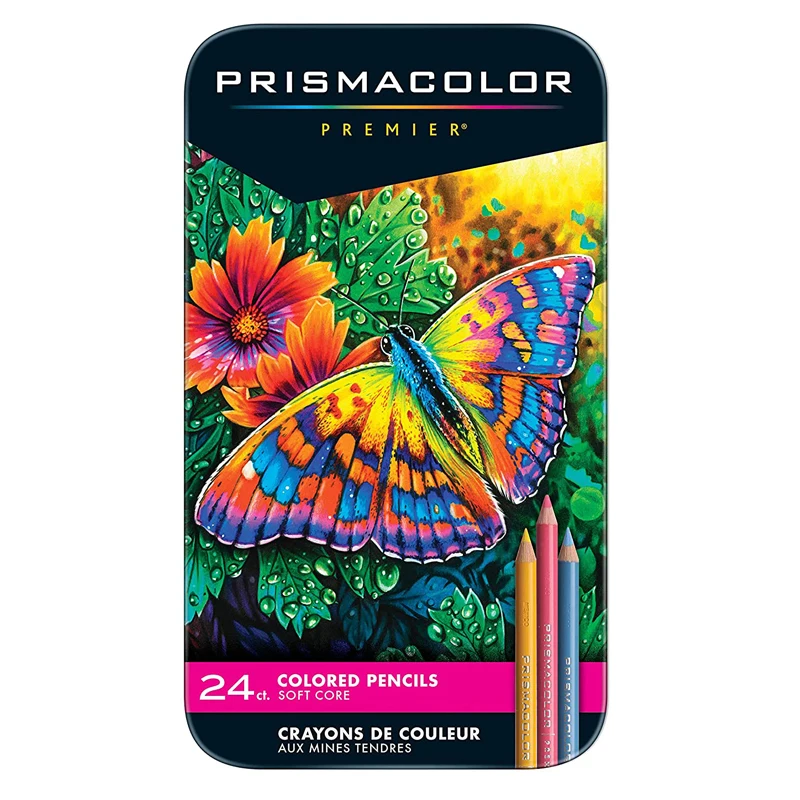 

Prismacolor Premier Soft Core Colored Pencils 24count colors Artist Quality 3597T