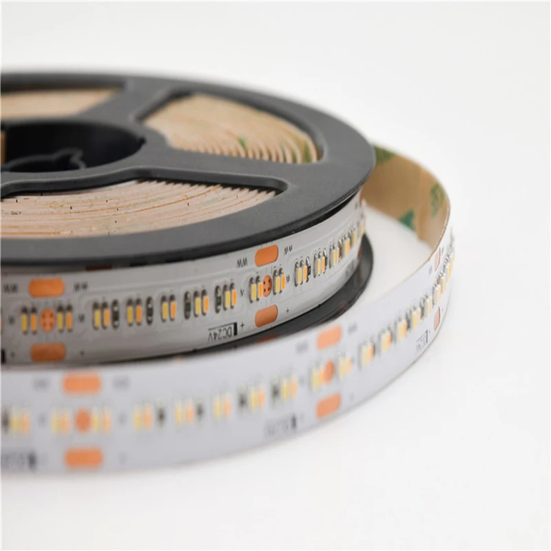 Cri95 регулируемая светодиодная лента CCT 1808 SMD DC24V 364Led/m 2700K + 6000K Светодиодная гибкая