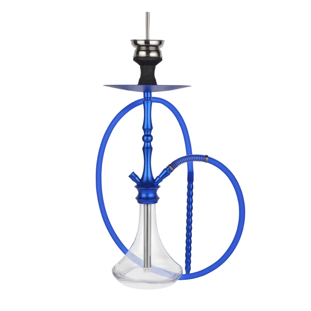 

2021 New Design Round Stainless Steel Glass Shisha Hookah with Shisha Hookah Accessories Set