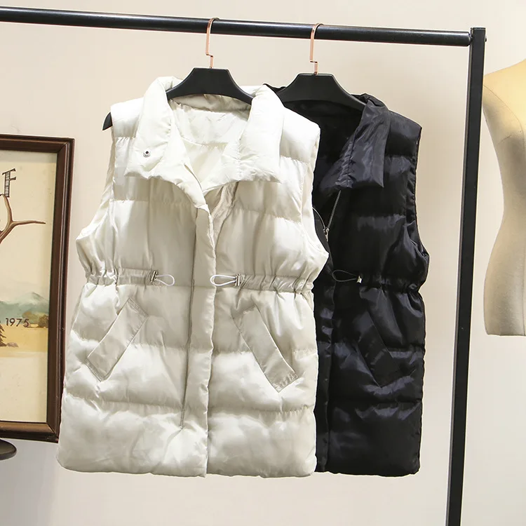 Повседневные жилеты размера плюс 2019 зимняя одежда модные Свободные теплые