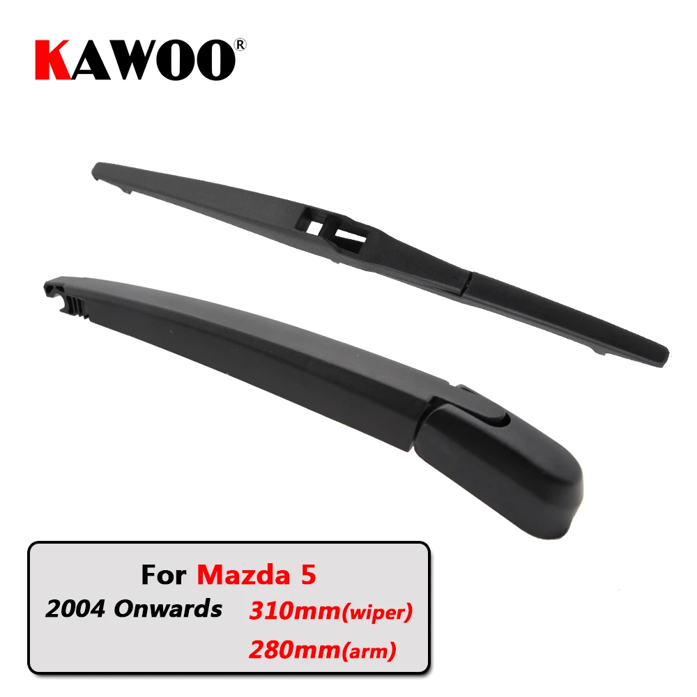 KAWOO Car Rear Wiper Blade Blades Back Window Wipers Arm For Mazda 5 Hatchback (2004 Onwards) 310mm Auto Windscreen Blade