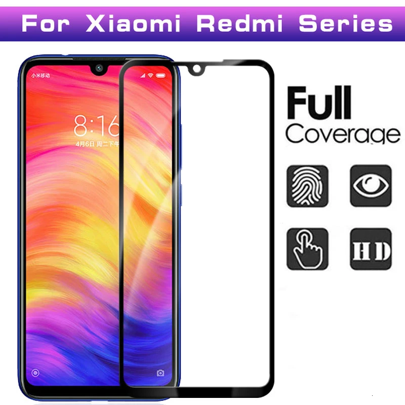 100 шт полное покрытие из закаленного стекла для Redmi 8 8A 7 7A Pro 6 6A 5 Plus 5A 4A 4X Защитная