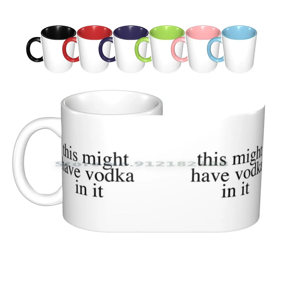 

This Might Have Vodka In It Mug Ceramic Mugs Coffee Cups Milk Tea Mug Vodka Funny Humour Creative Trending Vintage Gift Bottle