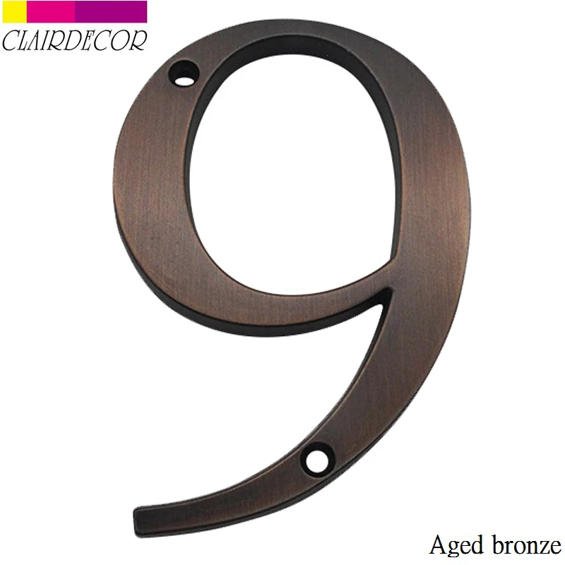 4 в 101 мм номер дома двери цинковый сплав винтовой монтаж уличный адрес знак № 0-9