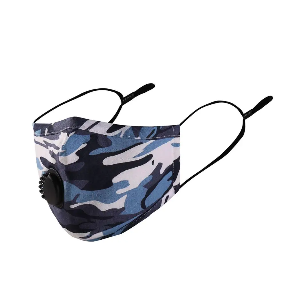 

2020 New Reusable Face Masks Face Mask Washable Mouth With Breathing Valve Activated Carbon Filter mascarillas Cotton 2.5 Dust