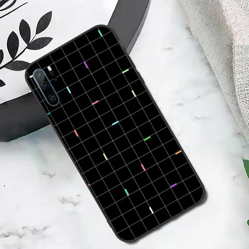 

Black white checkered keyboard Phone Case For Huawei honor Mate P 10 20 30 40 i 9 8 pro x Lite smart 2019 nova 5t