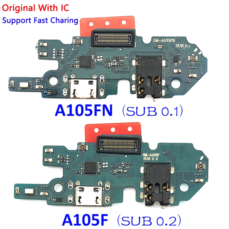 

Original USB Charging Port Connector Dock Flex For Samsung A10 A20 A30 A40 A50 A60 A70 A80 A02S conector placa de carga atacado