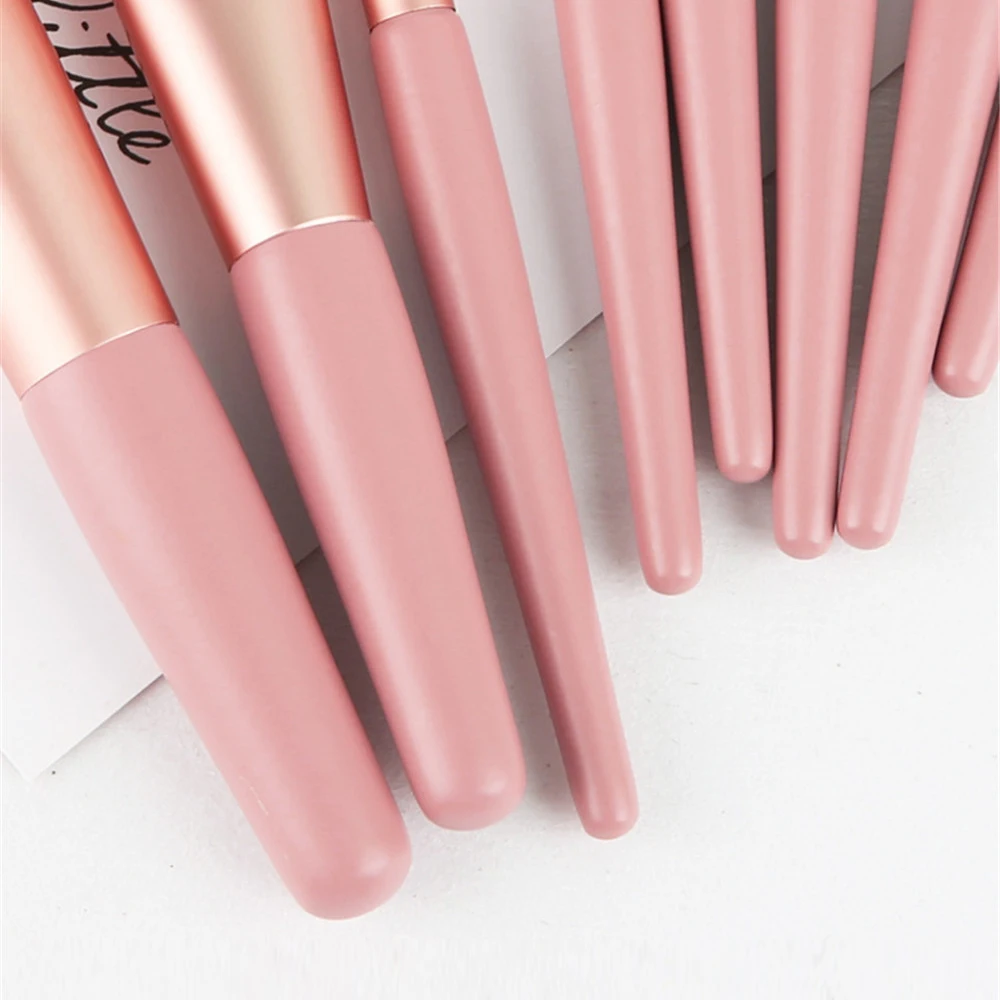 8Pcs/Set Pink Makeup Brushes Set Eye Shadow Eyeliner Eyebrow Blush Power Facial Blending Brush Face BrushesCosmetic Tools | Красота и