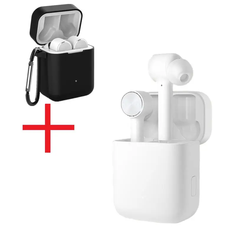 Черный XIAOMI оригинальные наушники Air TWS bluetooth настоящие Беспроводные спортивные стереонаушники ANC переключатель ENC автоматическое управление паузой - Цвет: Черный
