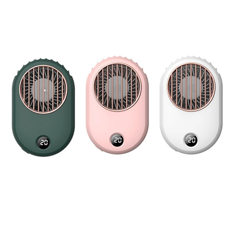 

Hand Free Neck Fan,Mini Personal Lazy Neckband Hanging Cooler USB Portable Fan for Cooking Climbing Outdoor Travel