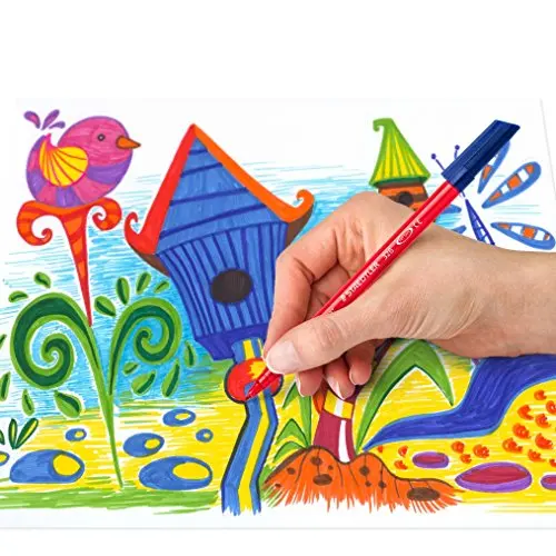 Упаковка из 20 Staedtler 326WP20 Noris Club Fibre-Tip Pen с бумажником-разные цвета | Канцтовары для