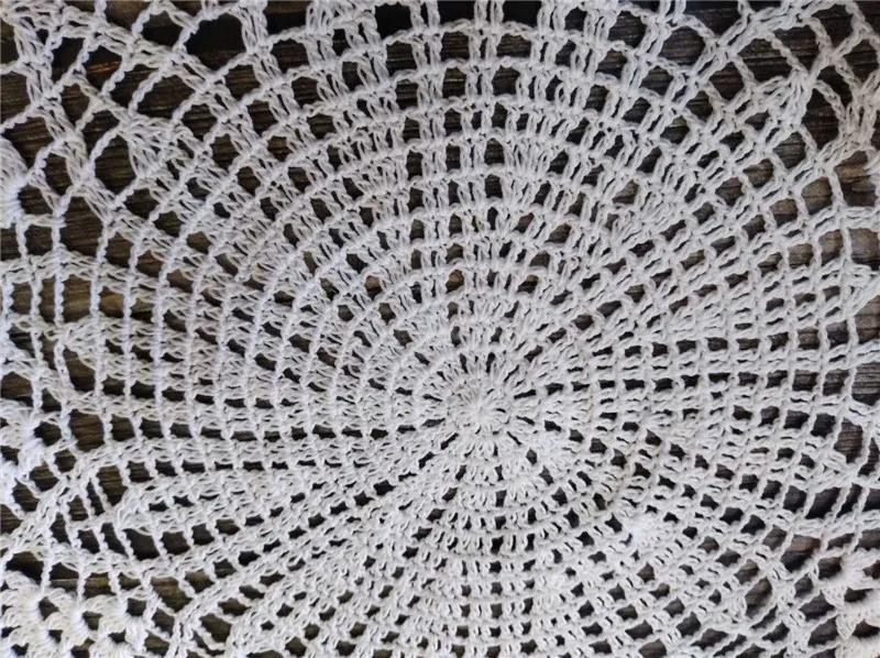 Круглая Роскошная скатерть ручной работы 39 см коврик для места Хлопковый вязаный