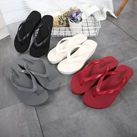 2021 summer women eva thick high heel wedges slippers fashion female beach flops slippers platform causal solid color shoes
