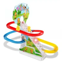 music slide track ducks climb stairs childrens electric music slide track toy birthday gifts for children christmas toys
