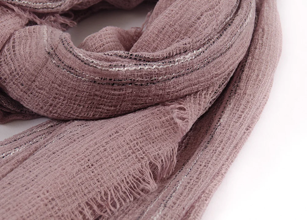 New Winter Scarf Cotton And Linen Solider Color Long women's Scarves Shawl Fashion Men 2021 Japanese Style |