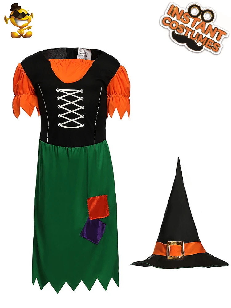 

Witch Halloween Costume Fancy Dress Child Girl' s Witch Fancy Dress Costume