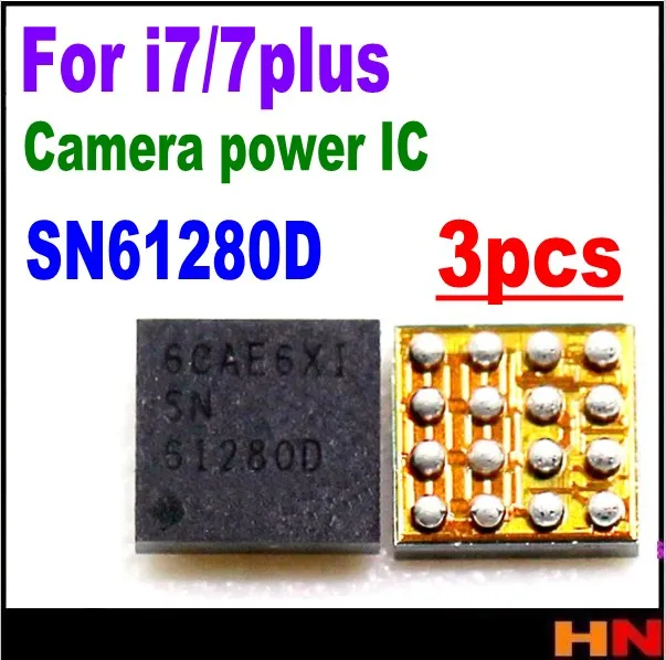 3 шт./лот U2301 SN61280D SN 61280D для iPhone 7 7plus источник питания камеры микросхема 16 контактов
