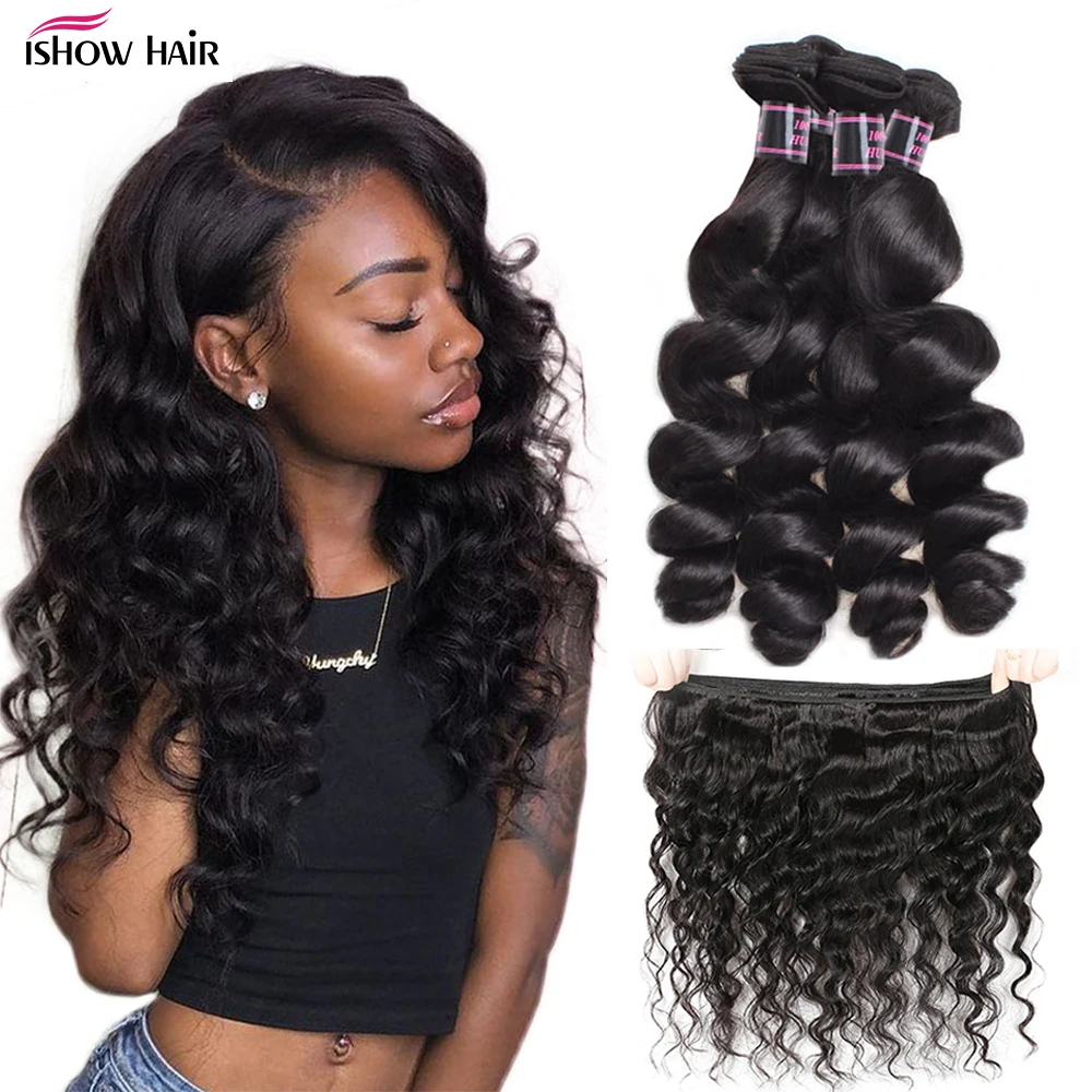 Ishow (переход от темного к светлому) пряди цельнокроеное платье 100% человеческие