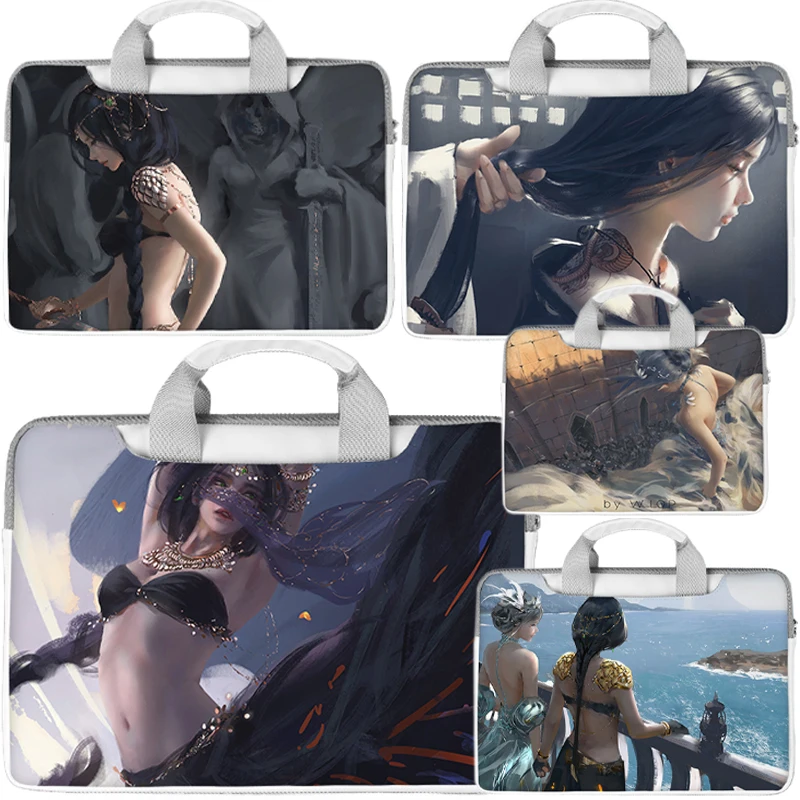 

Ghost Blade Laptop Bag Kawaii Cartoon Waterproof Portable Laptop Bag 13-17 Inche Notebook Portable Computer Bag Ghost Blade