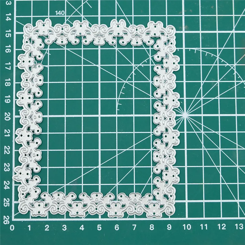 DiyArts кружевная рамка прямоугольные металлические Вырубные штампы Любовь