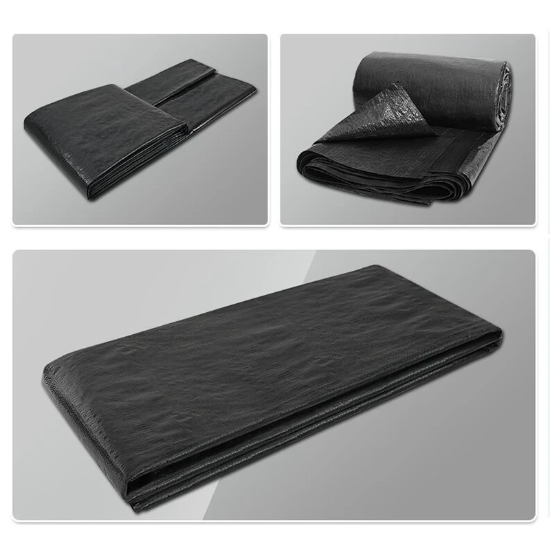 Плотная непромокаемая Брезентовая ткань 0 29 мм черного цвета для сада теплицы