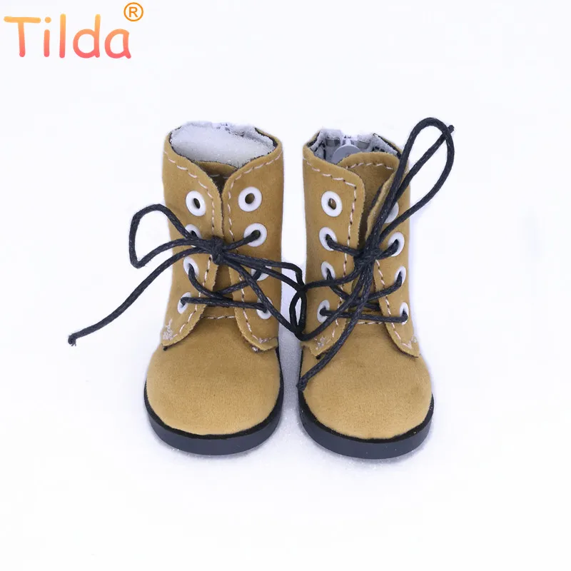 Brown Тильда 5 см обувь для тряпичных кукол BJD игрушки повседневные сапоги 1/6 ретро Обувь Для EXO 20 см Корея KPOP плюшевые куклы аксессуары для куклы игрушки - Цвет: Brown