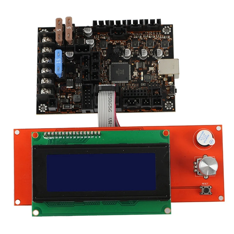 Einsy Rambo 1.1A материнская плата + 2004 ЖК дисплей MK52 netic Hot Bed PEI стальная пластина для Prusa