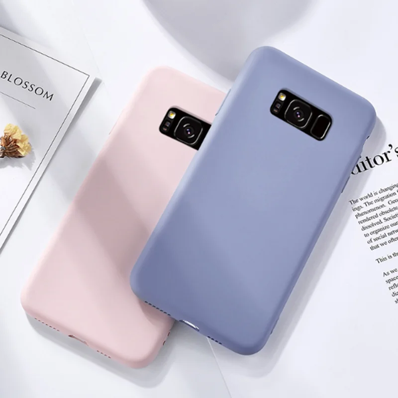 HTMOTXY жидкий силикон тонкая задняя Capa Funda для samsung A50 A70 A40 A10 A20 A30 A80 A60 S10 Lite S8 S7 S9 Plus Note 8