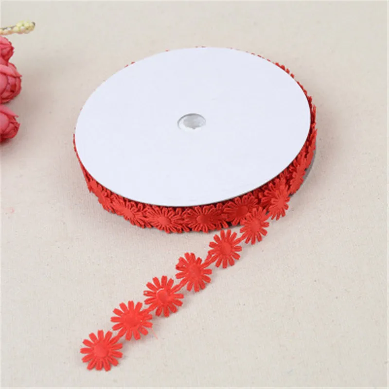 Цветной Цветок тисненый пояс тесьма сплошной цвет кружева Подарочная коробка
