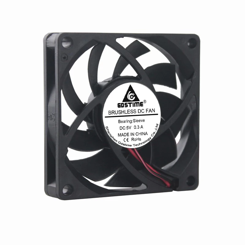 Вентилятор охлаждения Gdstime DC 5 В 2 контакта 70 мм x 15 7 см 7015 |