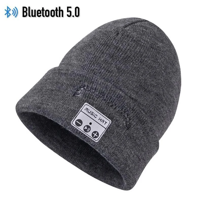 Беспроводная Bluetooth 5,0 музыкальная умная шляпа со стереогарнитурой, наушники, динамик, микрофон для спорта на открытом воздухе, лучший рождественский подарок