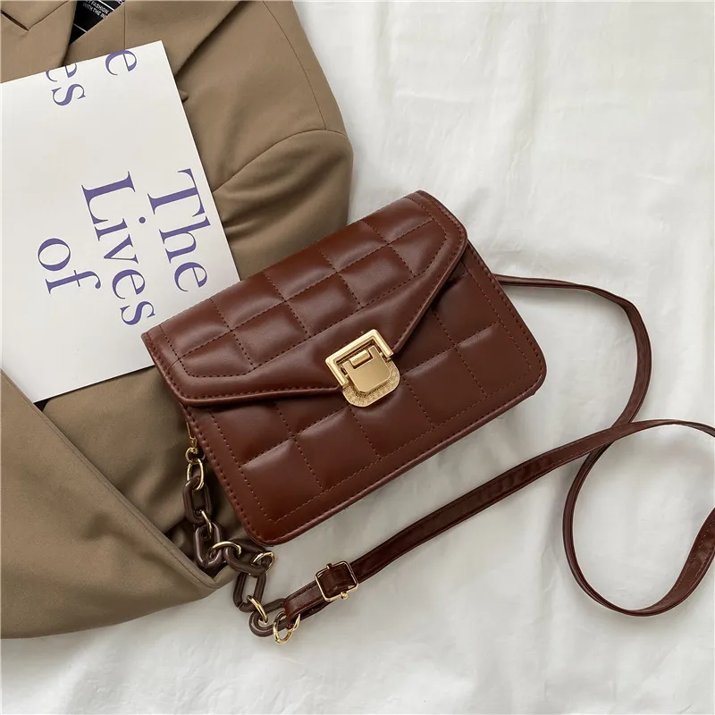 

New Woman Shoulder Bag Fashionable Simple Chain Messenger Bag High Quality Luxury Designer Handbag 2021 New Female Underarm Bag