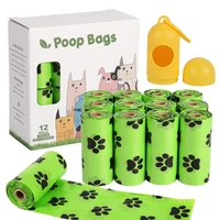 dog poop bags with dispenser outdoor home clean refill garbage bag leak proof eco friendly pet cleaning supplies