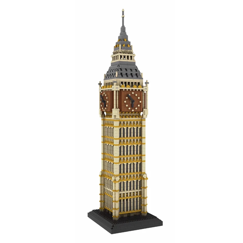 

9920 World Architecture Elizabeth Tower Big Ben 3D Modle Small Mini Diamond Blocks Bricks Building Toy for Children no Box