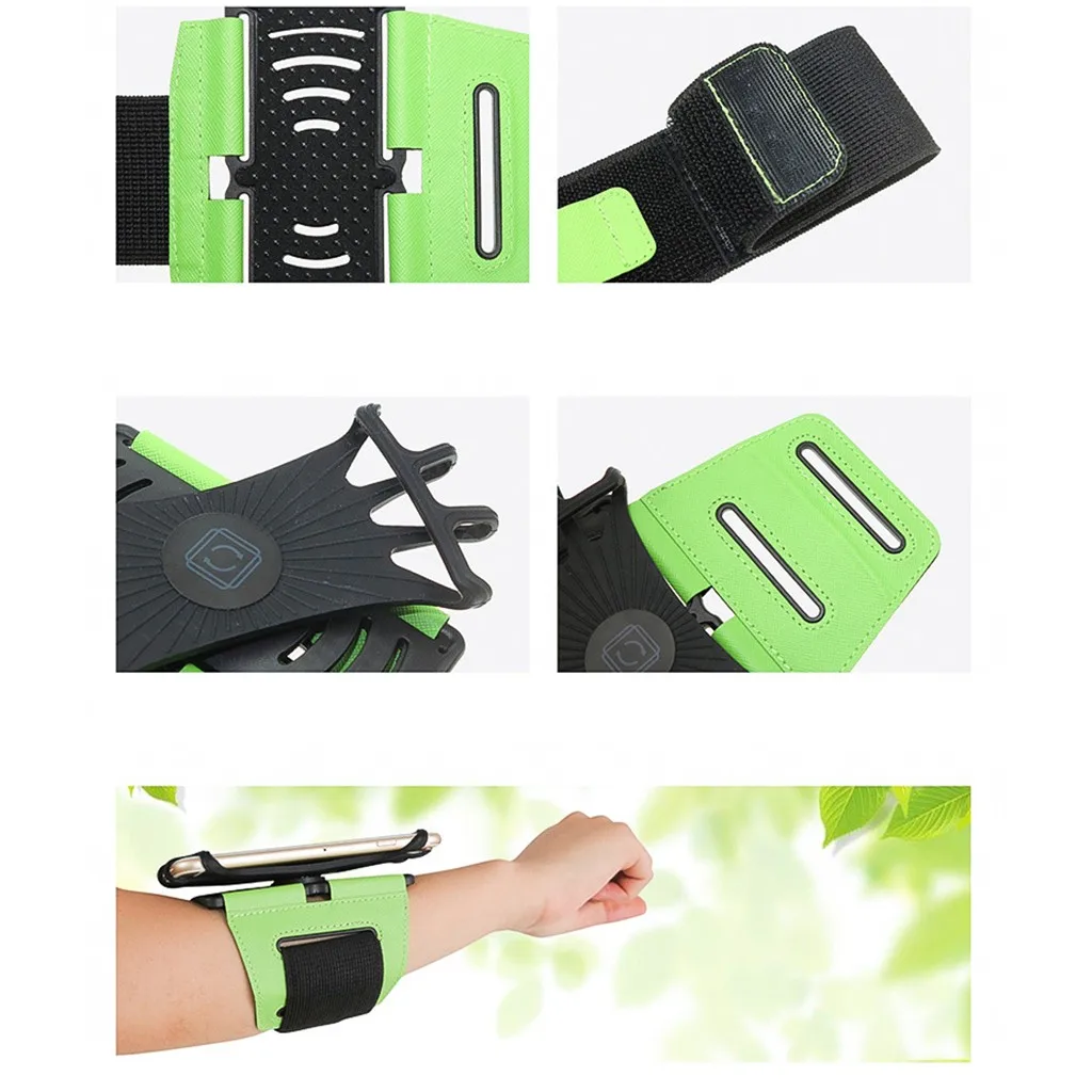 2019 новый унисекс браслет наручная Сумка для бега на открытом воздухе 180 градусов