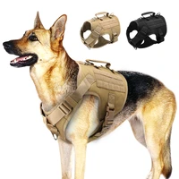 tactical dog harness pet military training dog vest german shepherd dog harness molle vest for medium large dogs
